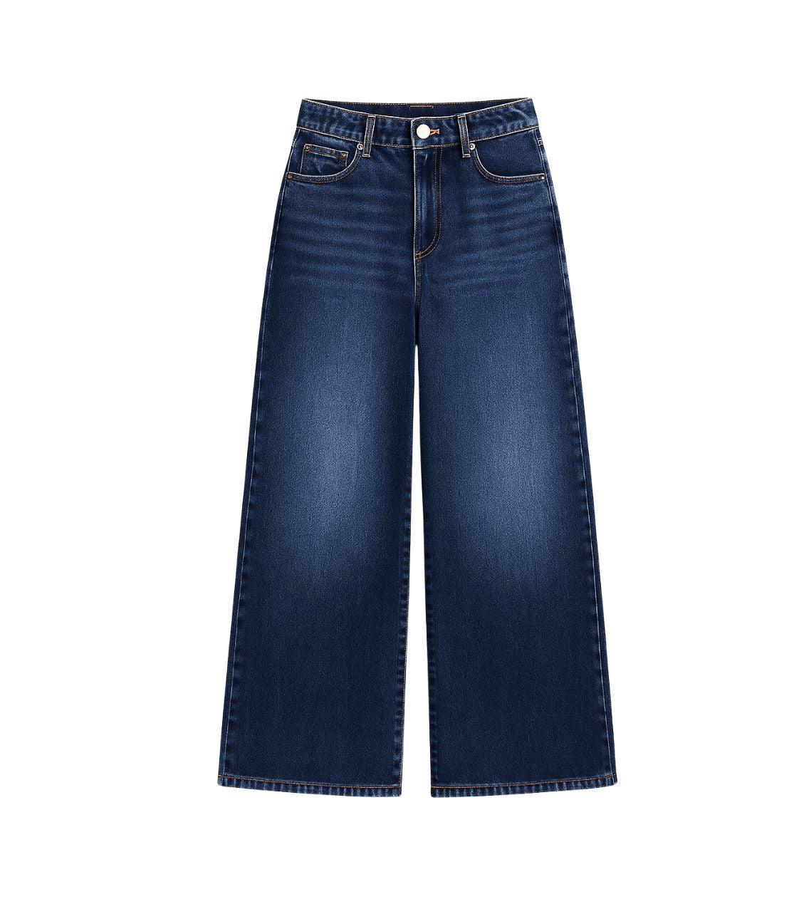Jeans Wide Leg Azul Oscuro
