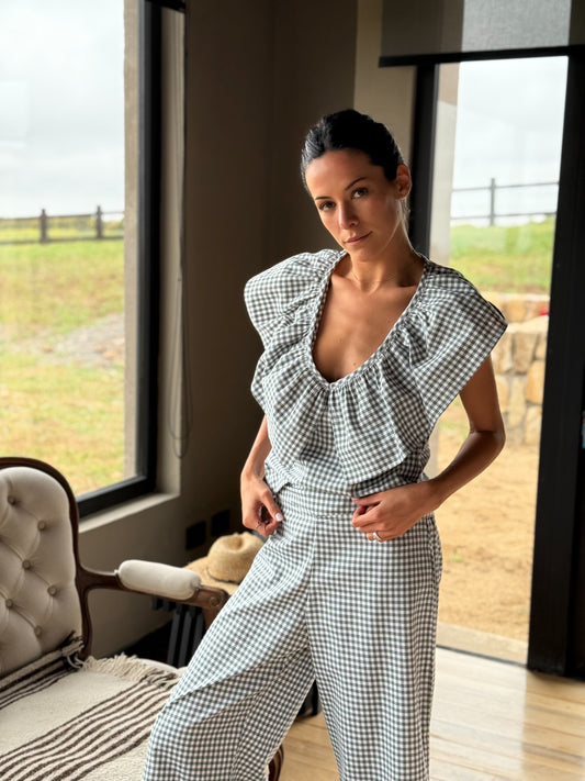 Blusa Castaño Verde