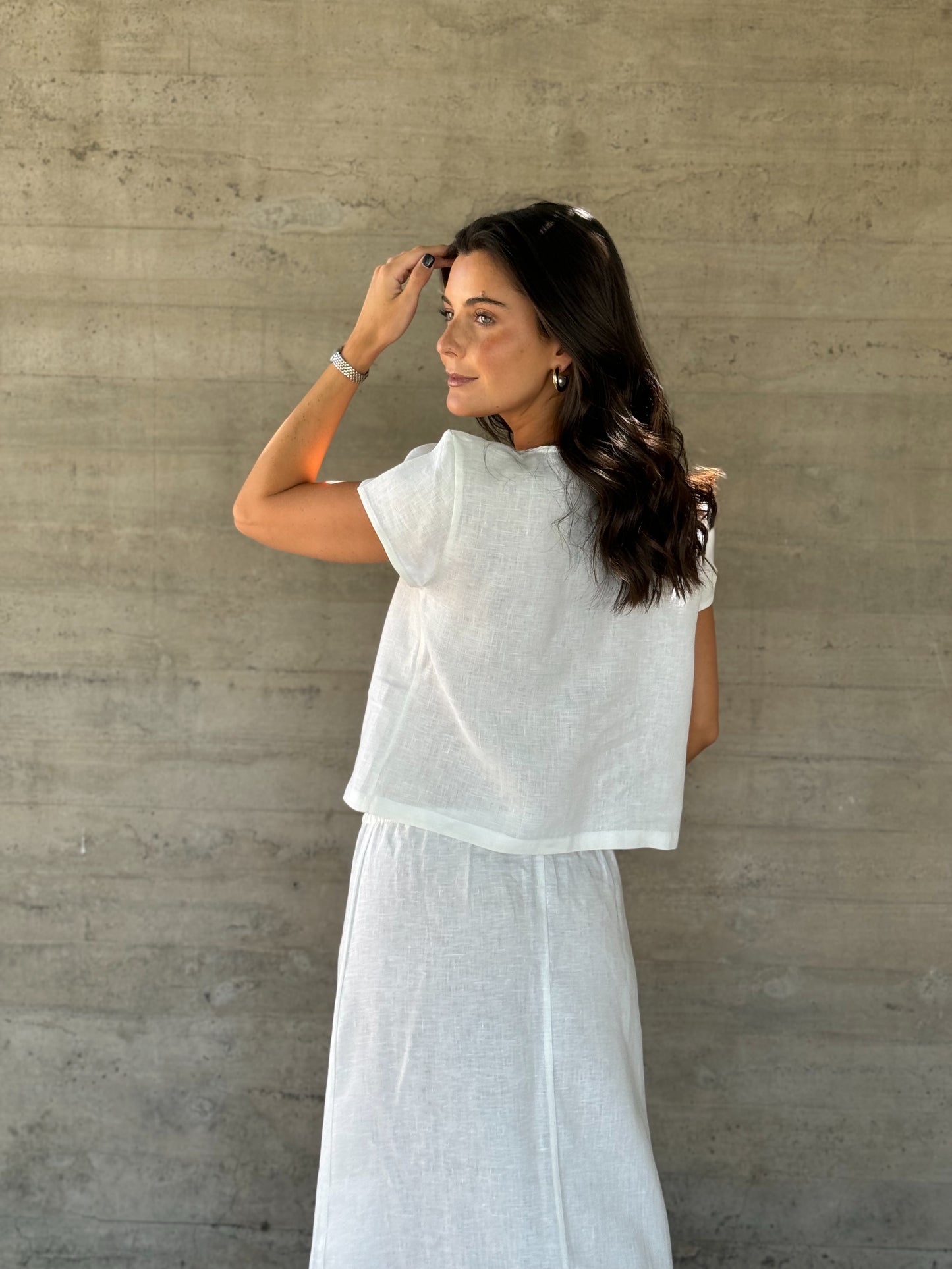 Blusa Clavel Blanca