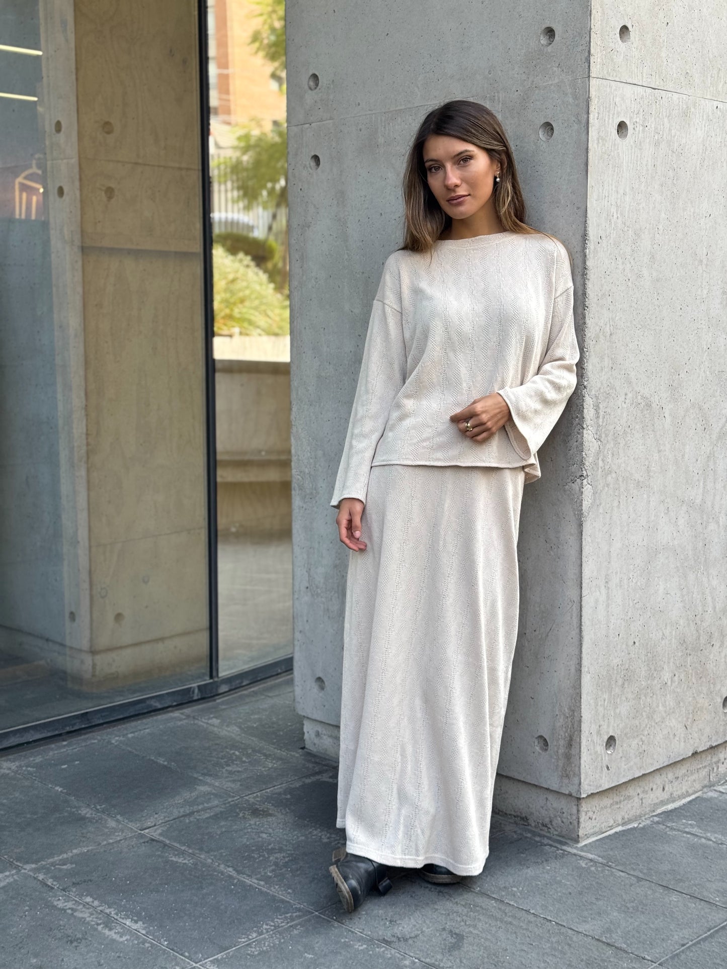 Pollera Cardenal Beige