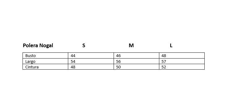 Polera Nogal Negra