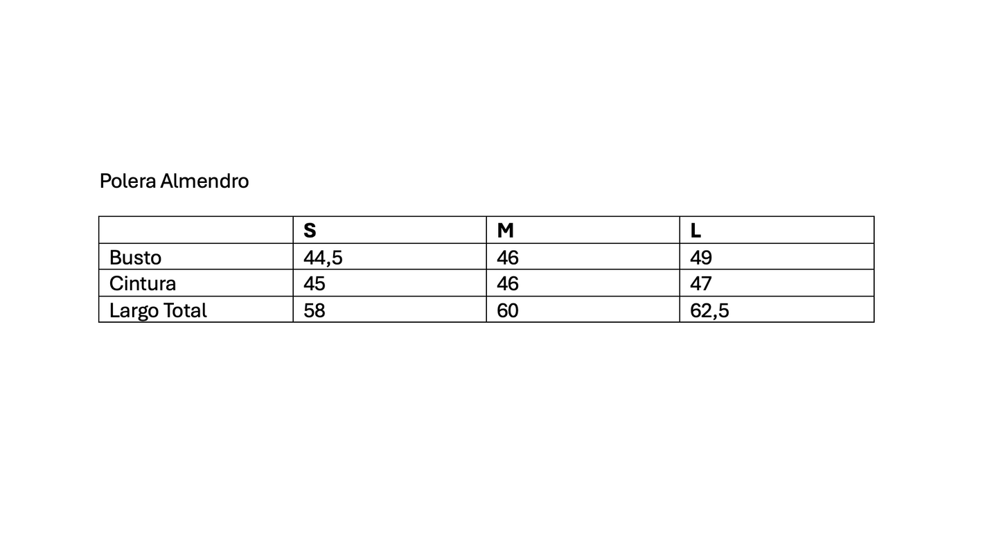 Polera Almendro Beige