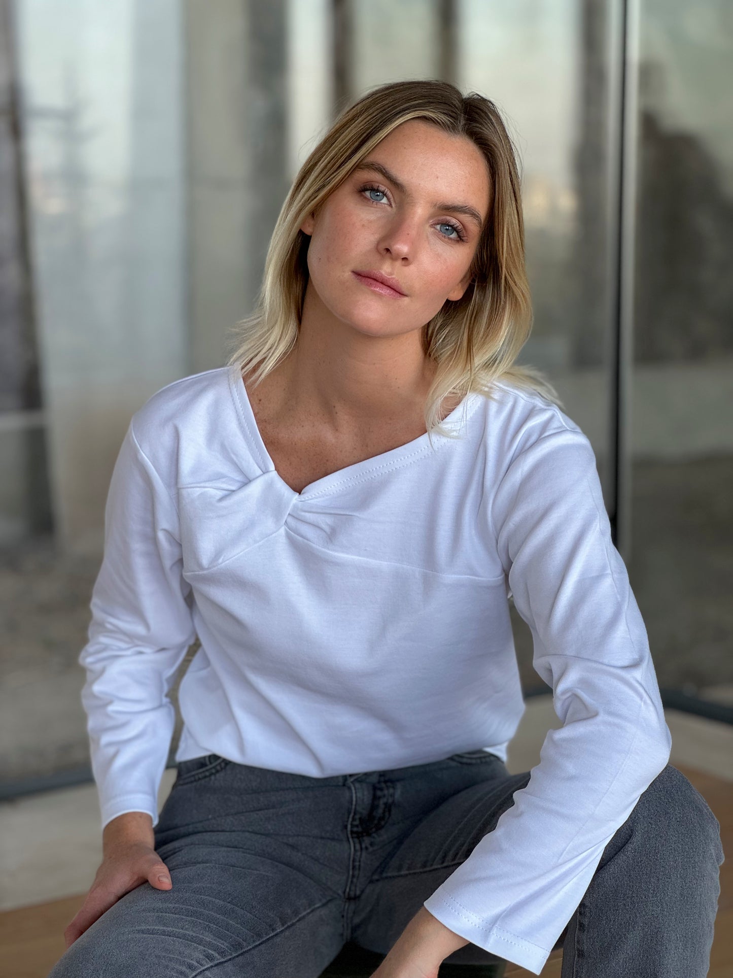 Polera Iris Blanca