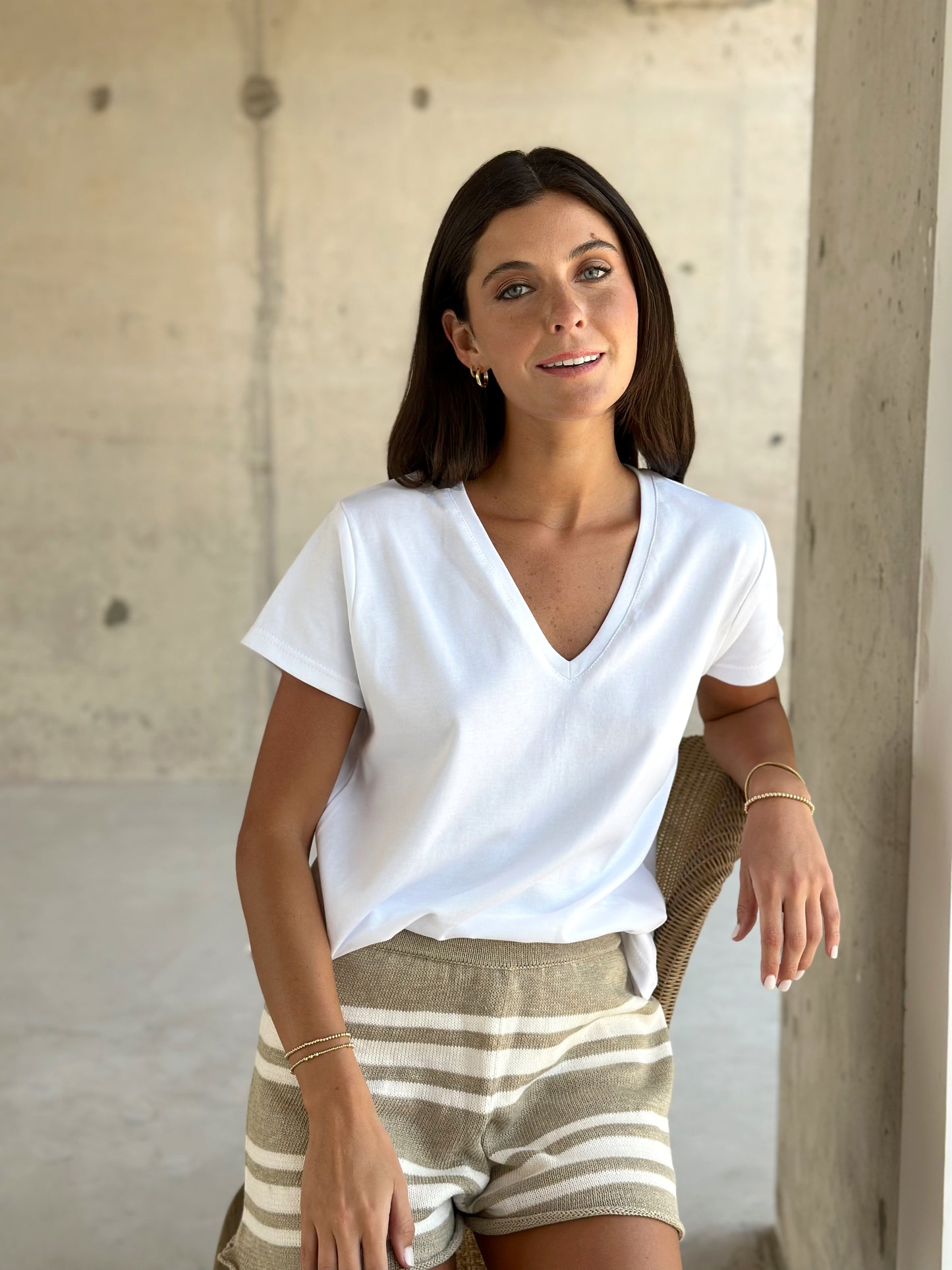 Polera Jengibre Blanca