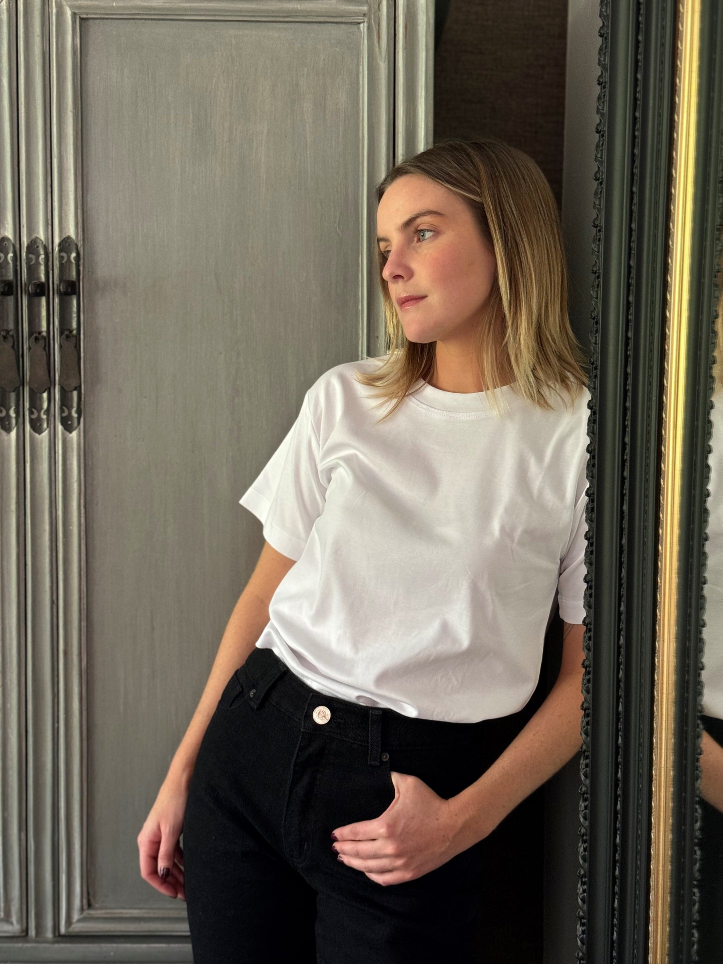 Polera Pima Blanca