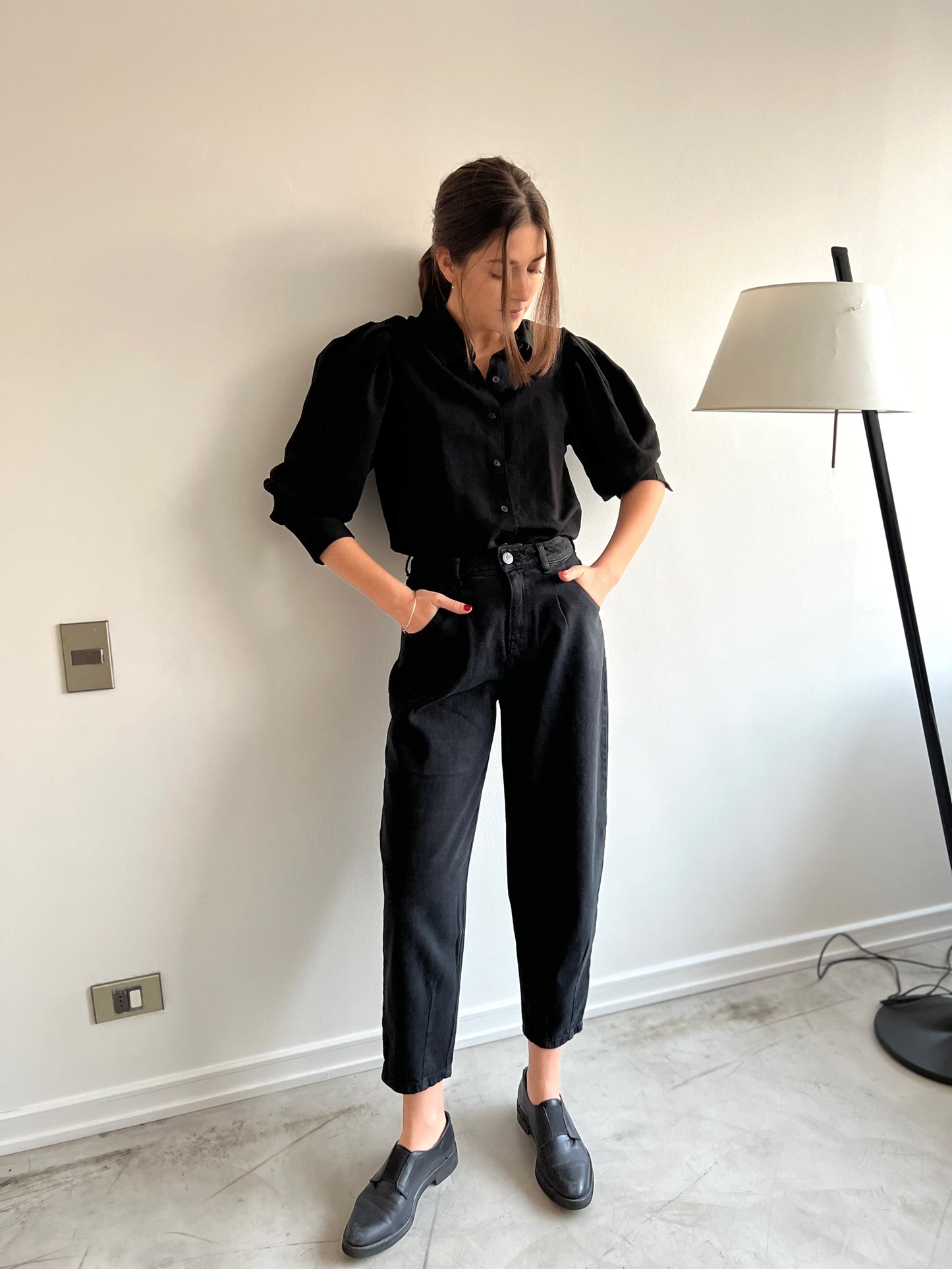 Jeans Negro Slouchy