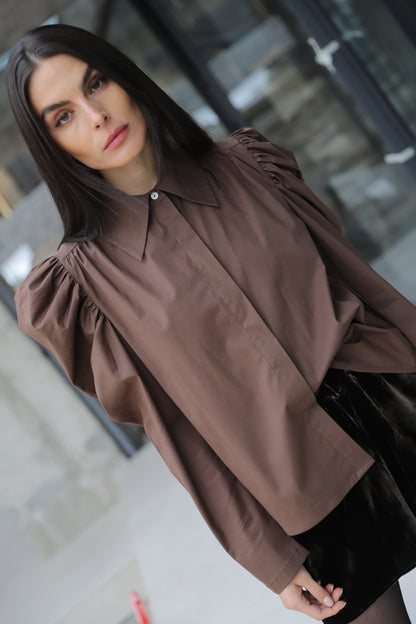 Blusa Echeveria Café