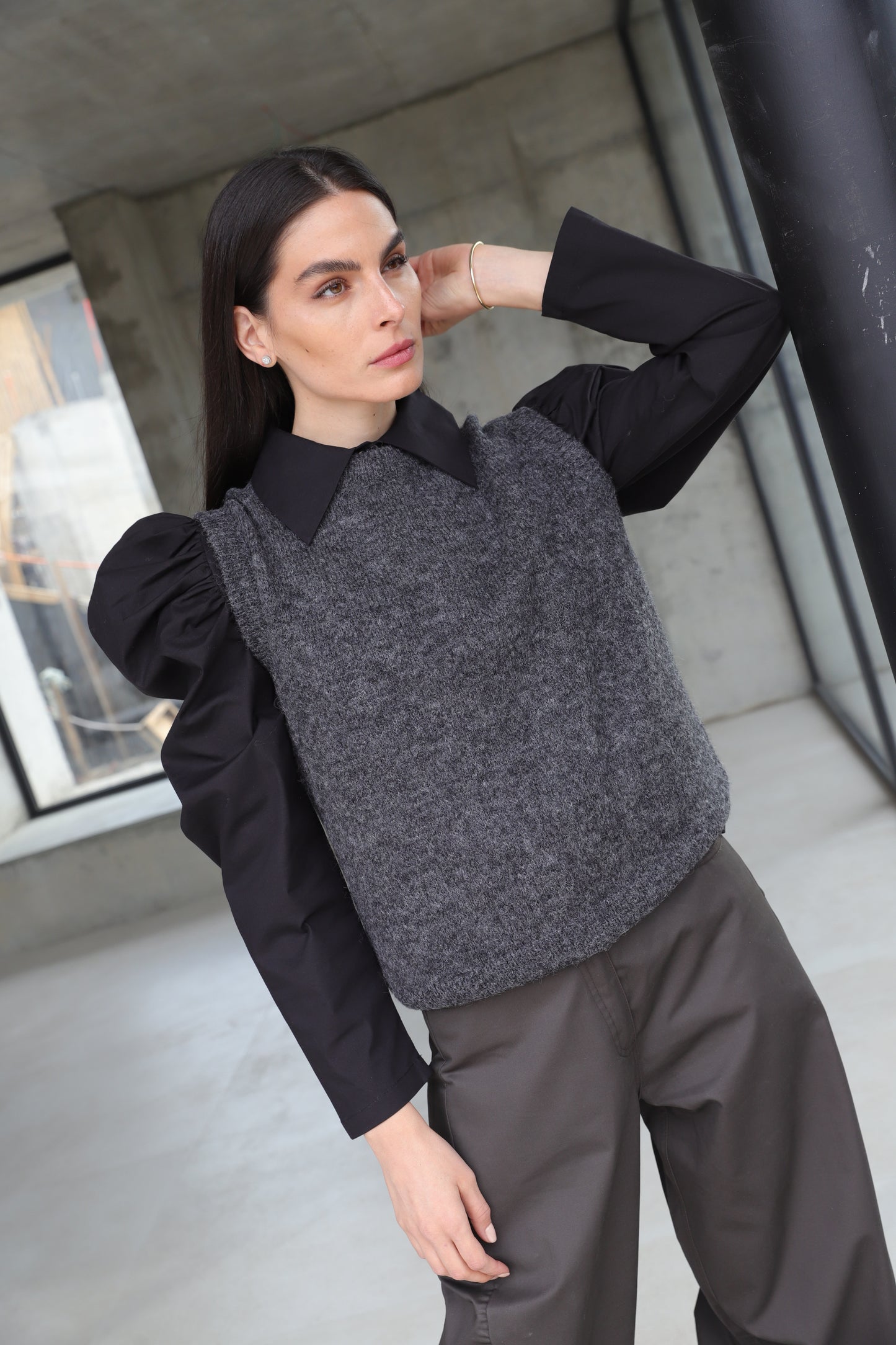 Blusa Echeveria Negra