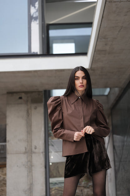 Blusa Echeveria Café