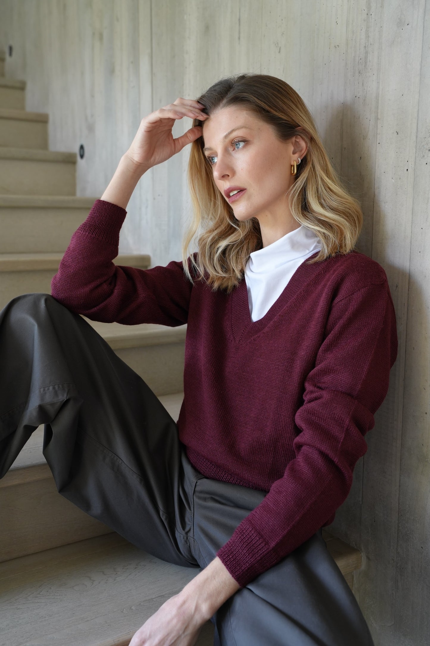 Sweater Peral Burgundy