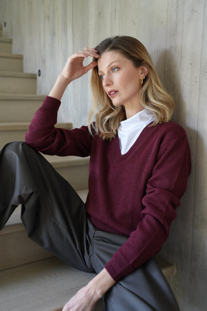 Sweater Peral Burgundy