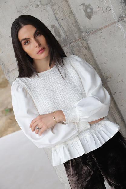 Blusa Alocasia Blanca