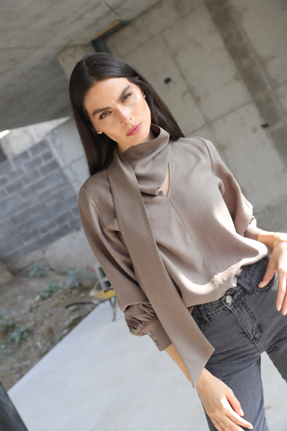 Blusa Bromelia Ceniza