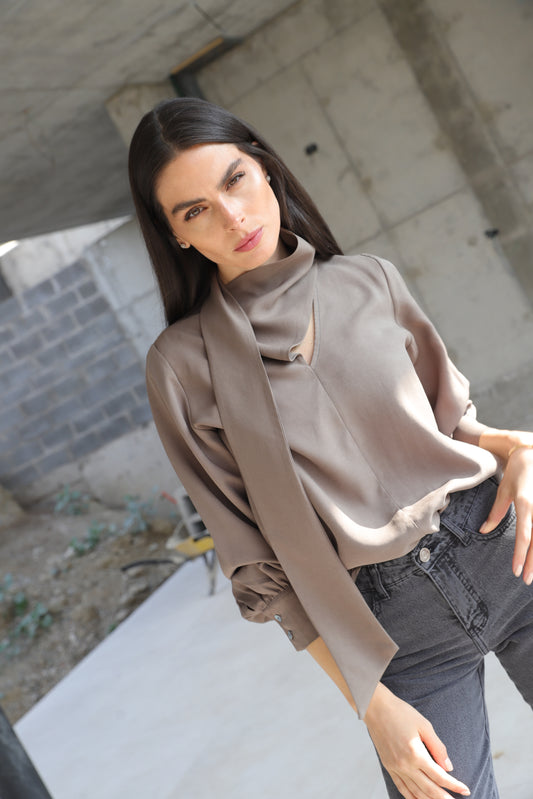 Blusa Bromelia Ceniza