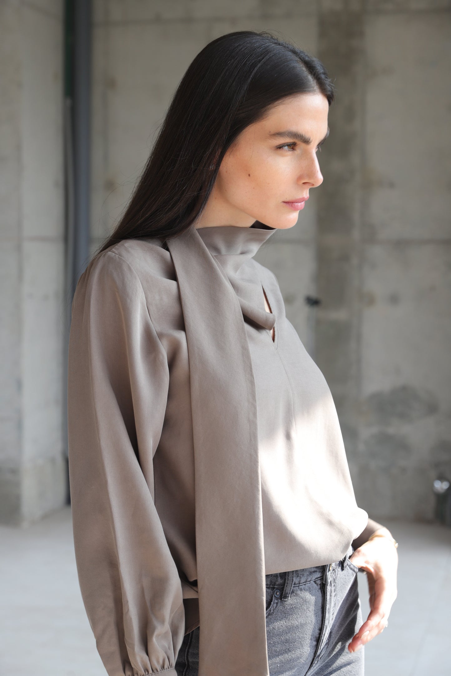 Blusa Bromelia Ceniza