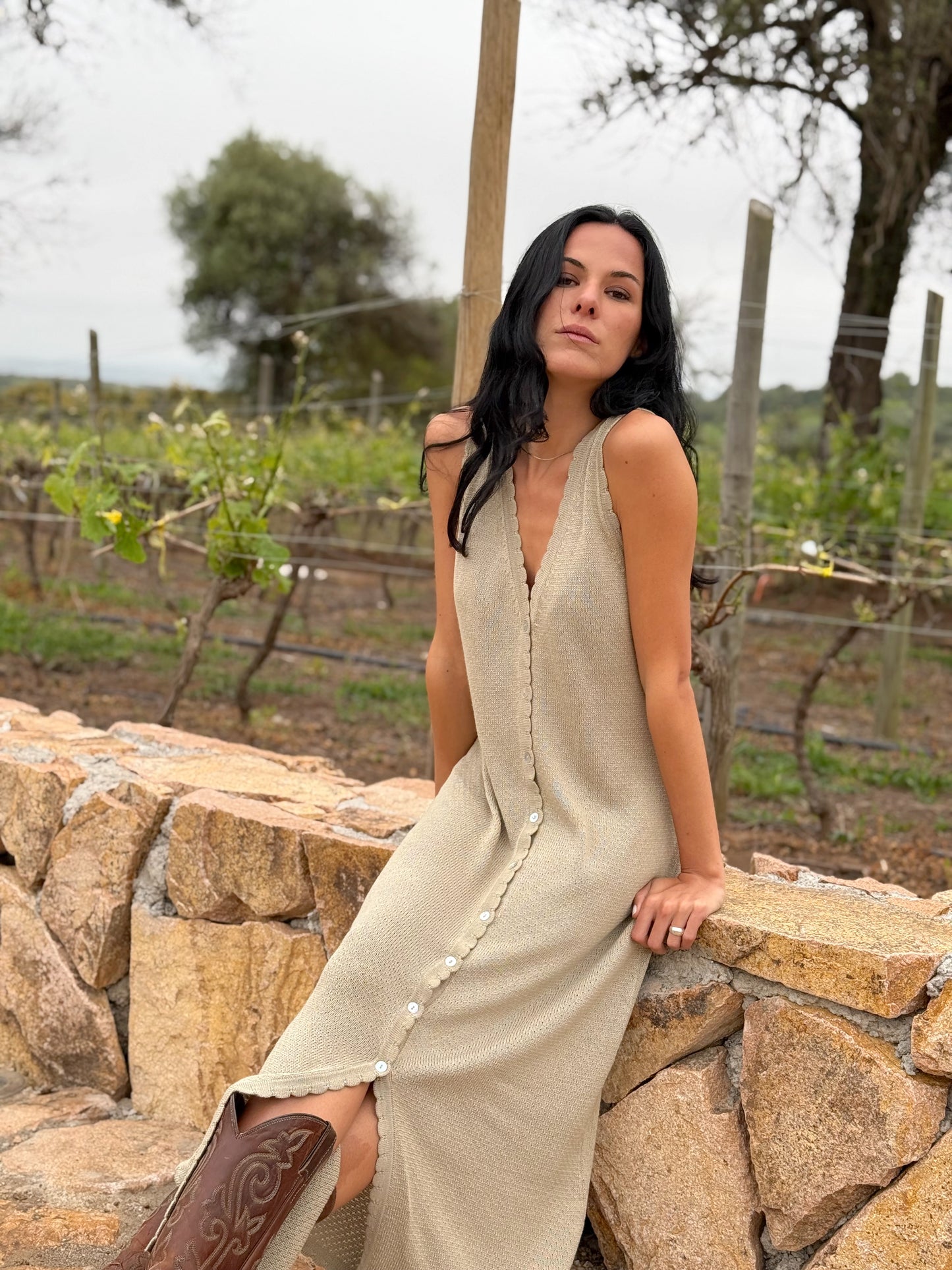 Vestido Murtilla Beige.