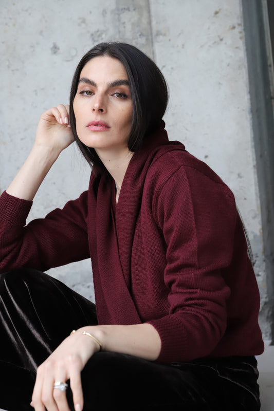 Sweater Peral Burgundy