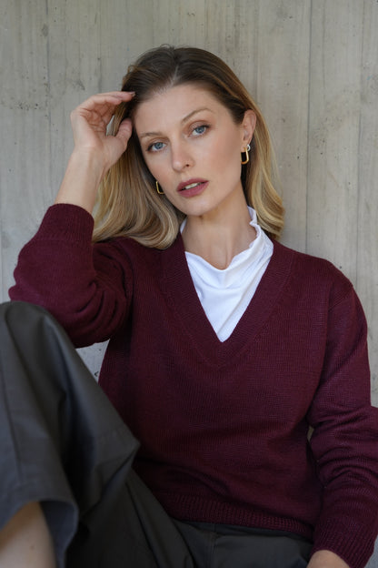 Sweater Peral Burgundy