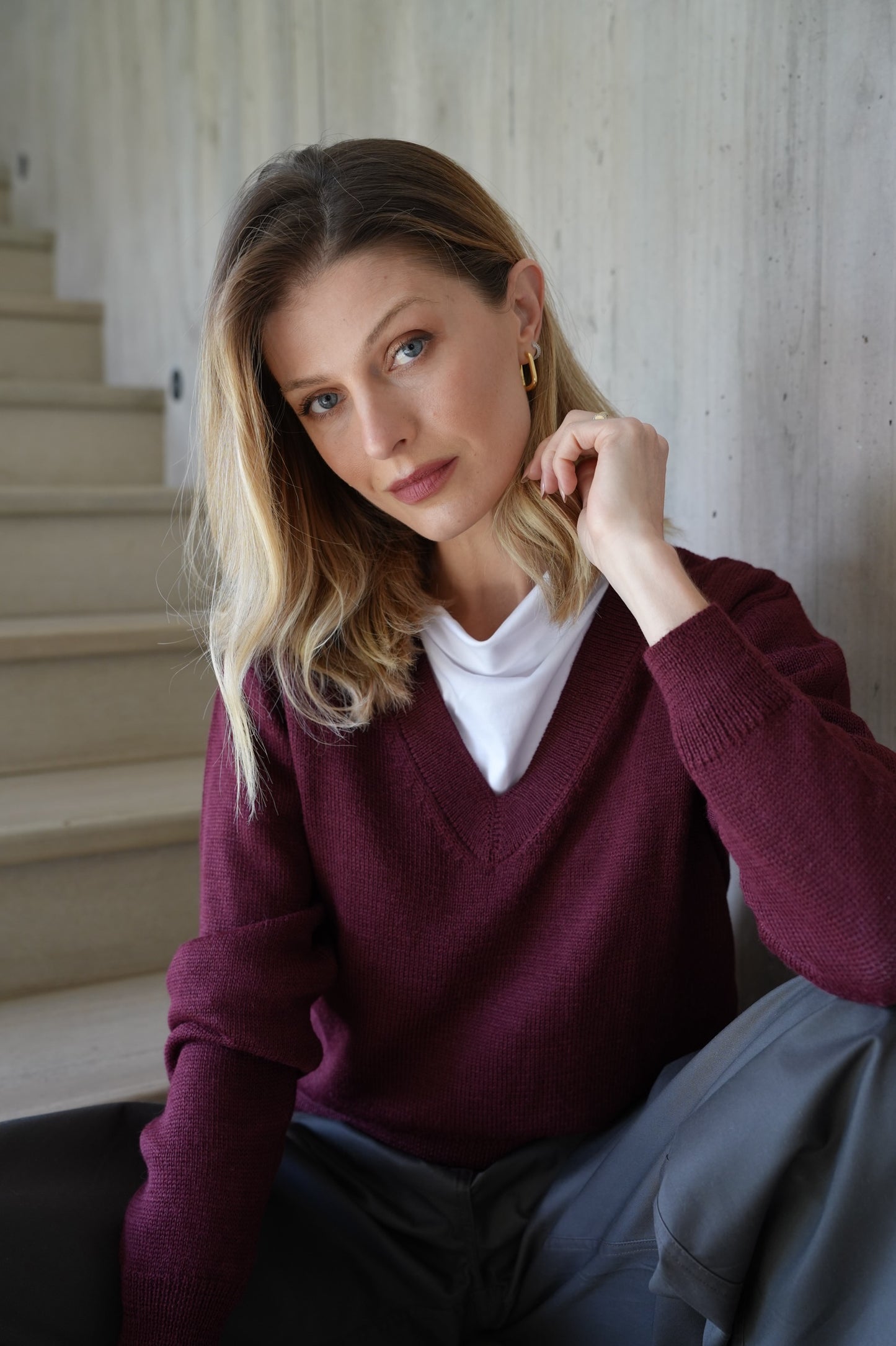 Sweater Peral Burgundy