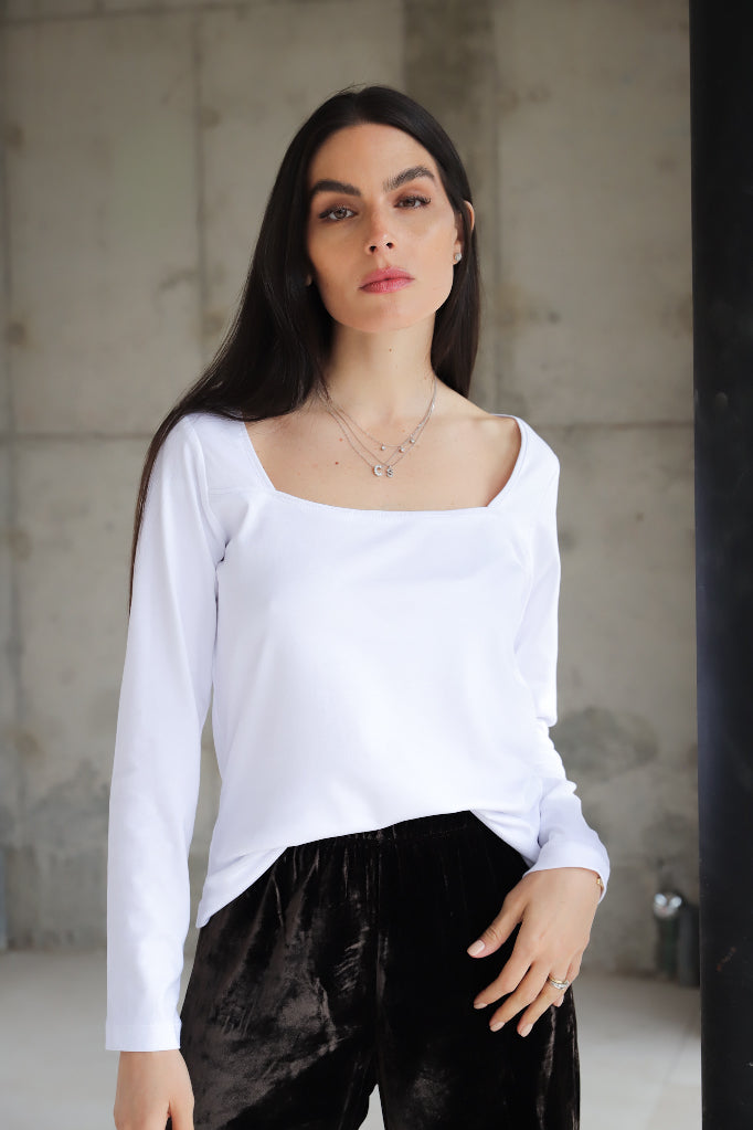 Polera Monalisa Blanca