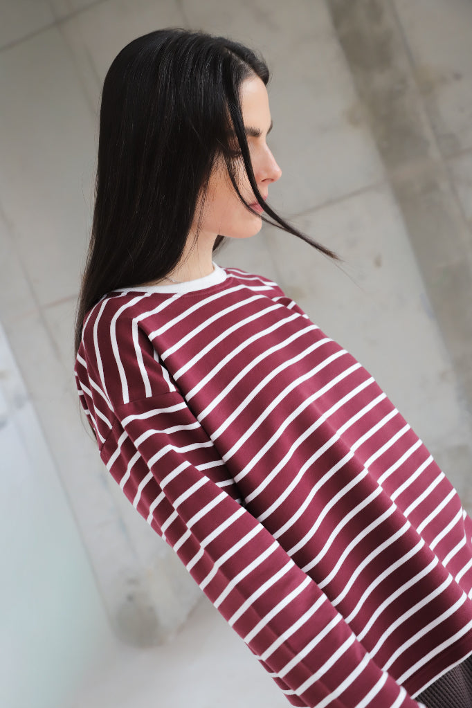 Polerón Lupe Burgundy