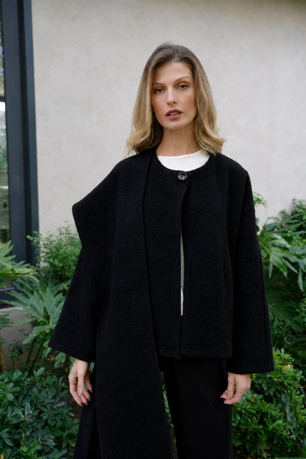 Chaqueta Lana Negra