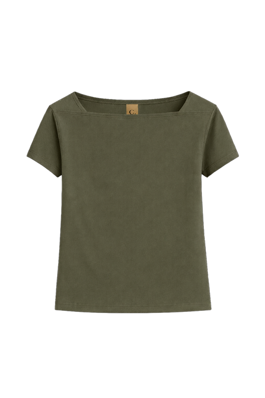 Polera Murta Verde Manga Corta