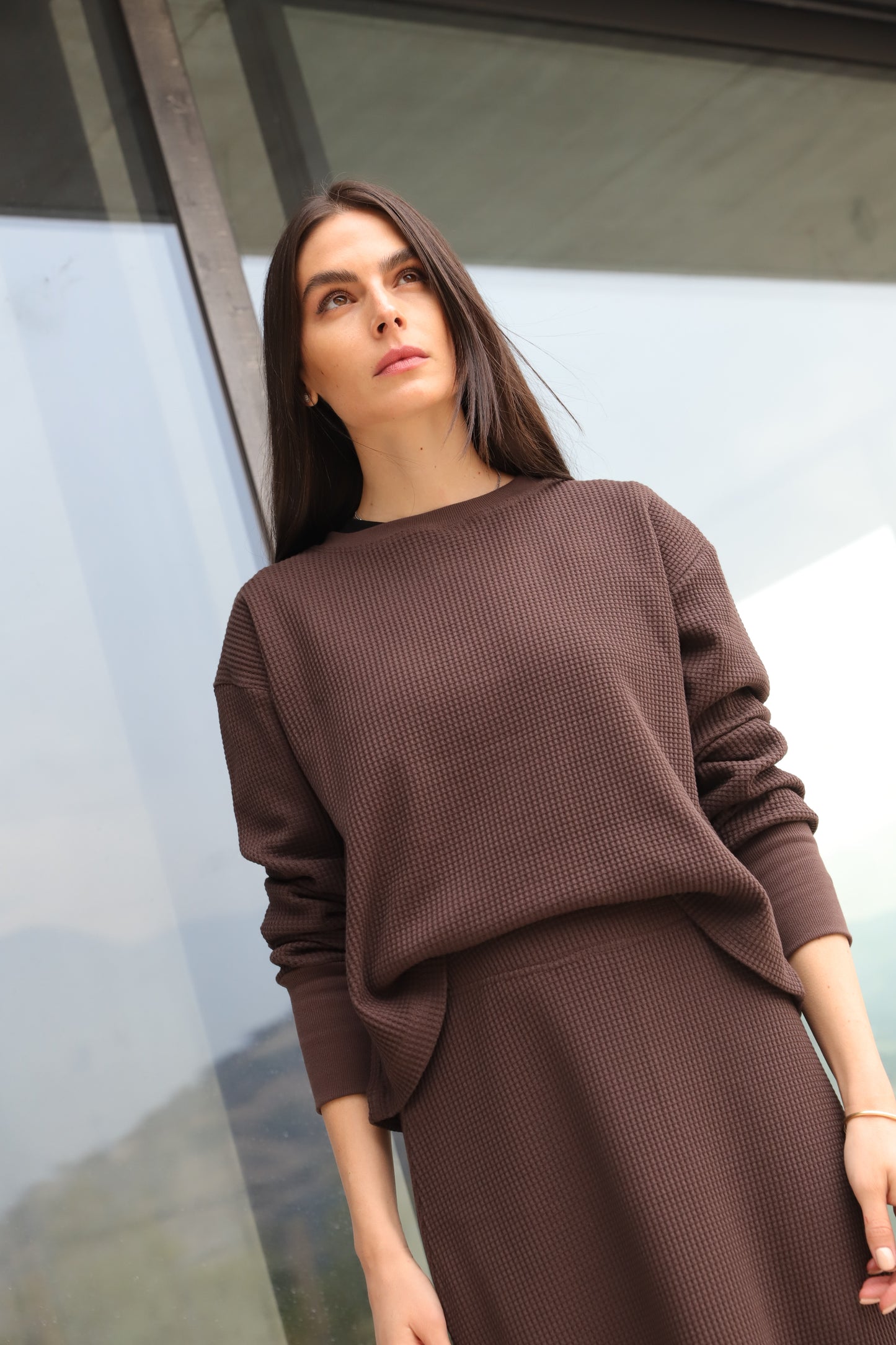 Pollera Helecho Café