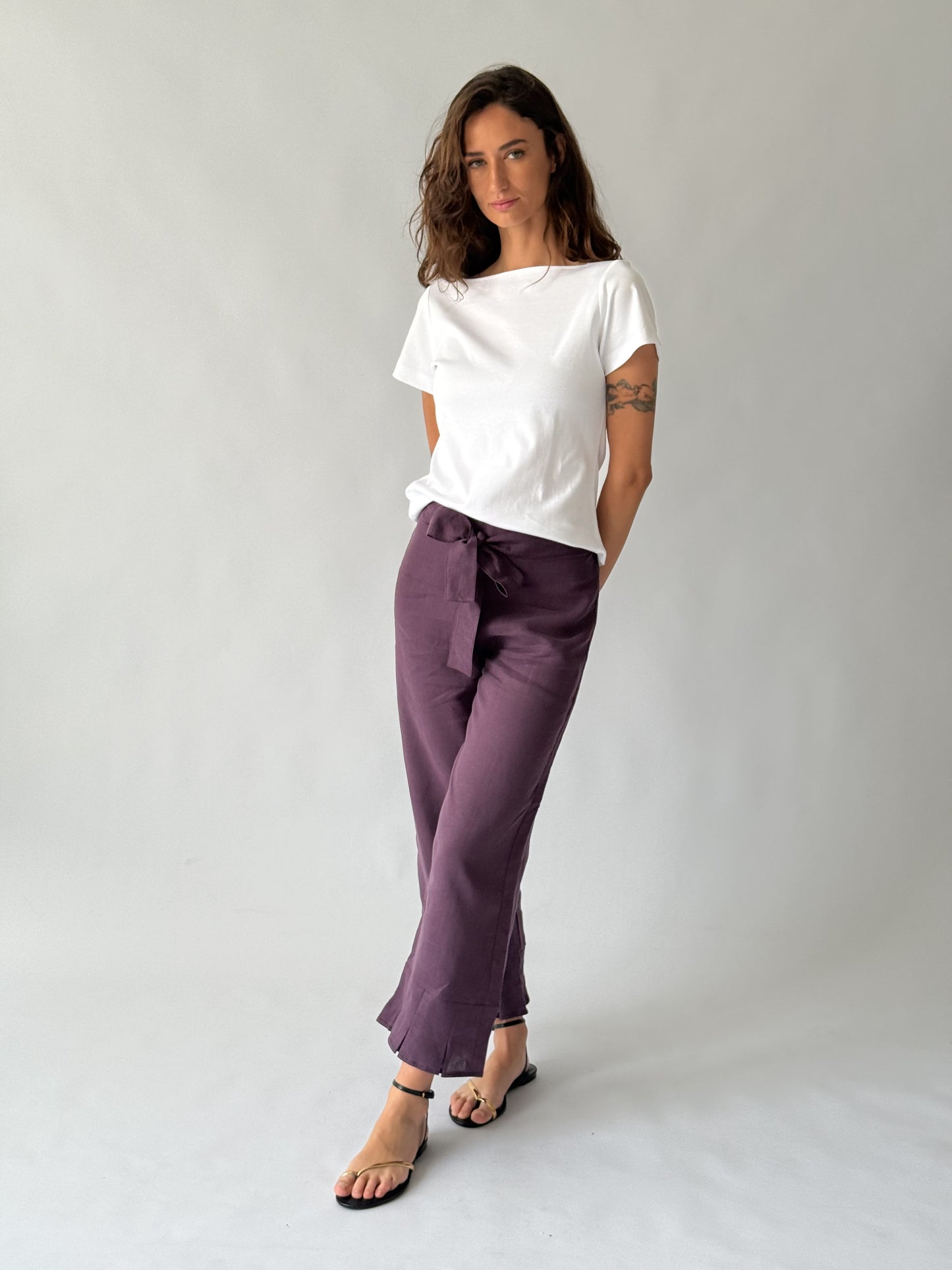 Polera Murta Blanca Manga Corta