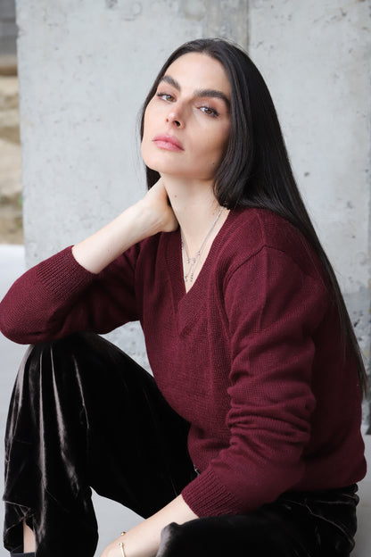 Sweater Peral Burgundy