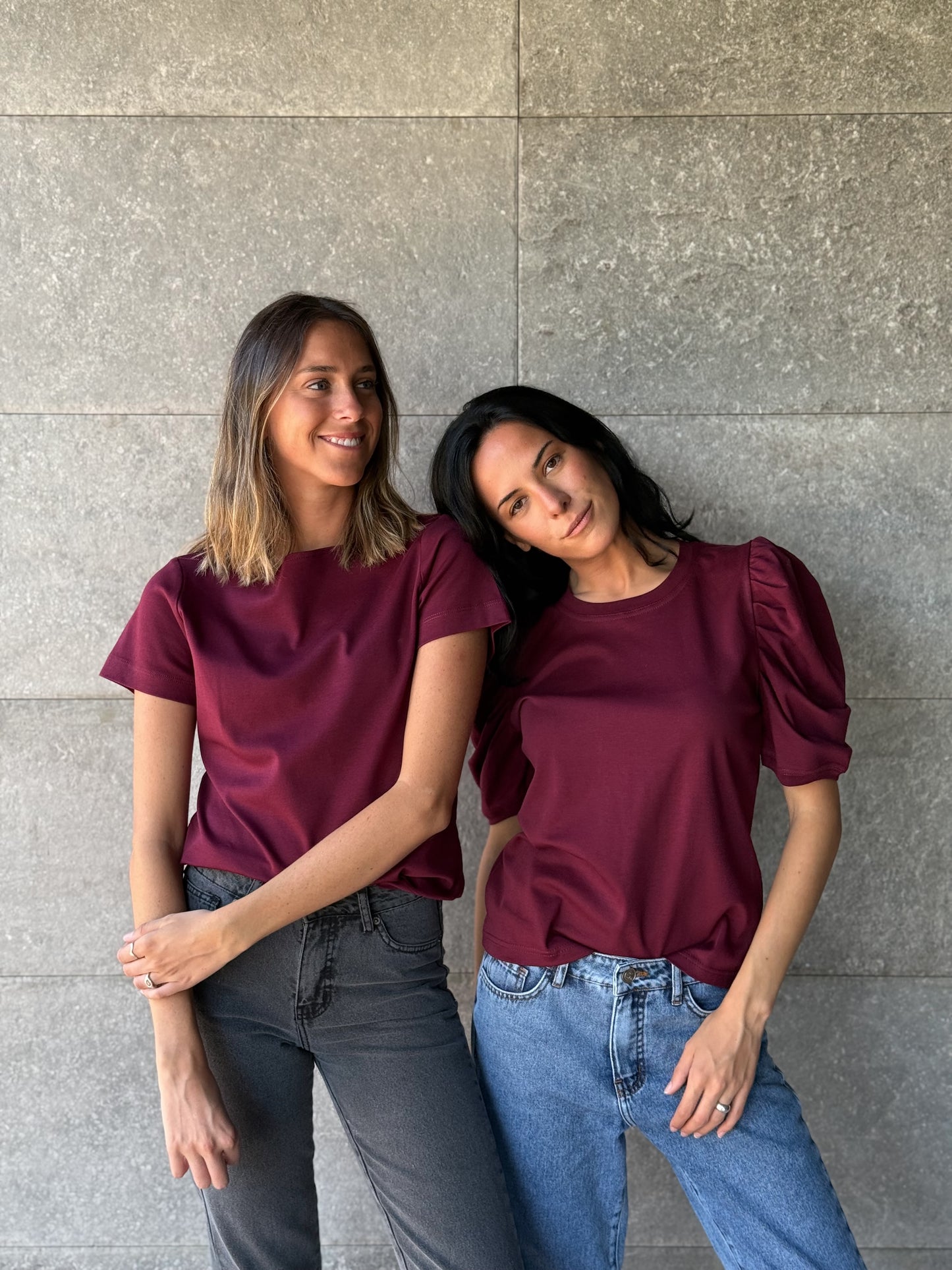 Polera Murta Guinda Manga Corta