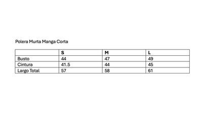 Polera Murta Guinda Manga Corta