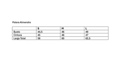 Polera Almendro Beige