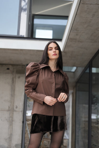 Blusa Echeveria Café