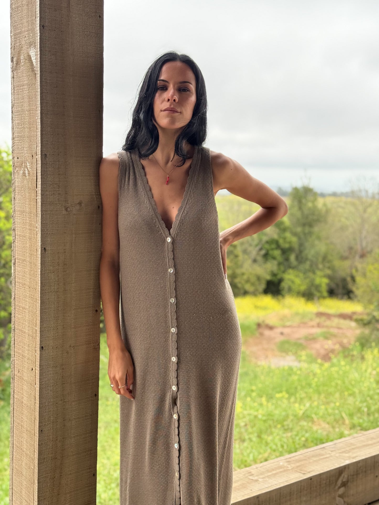 Vestido Murtilla Café