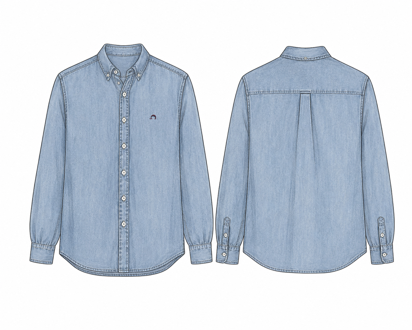 Camisa Jeans Hombre