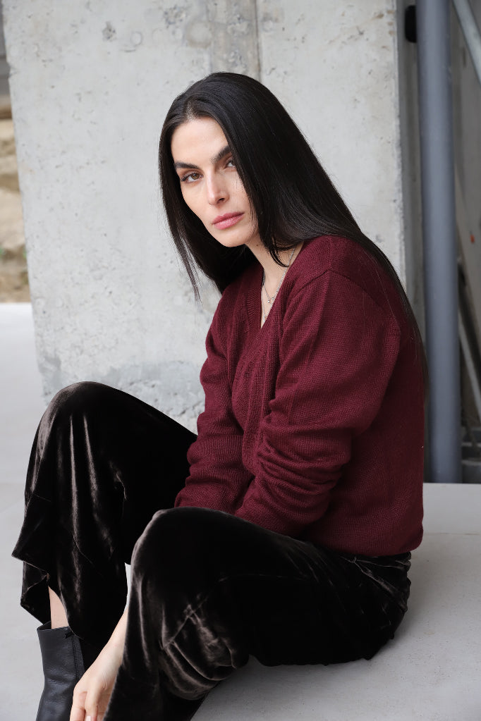 Sweater Peral Burgundy