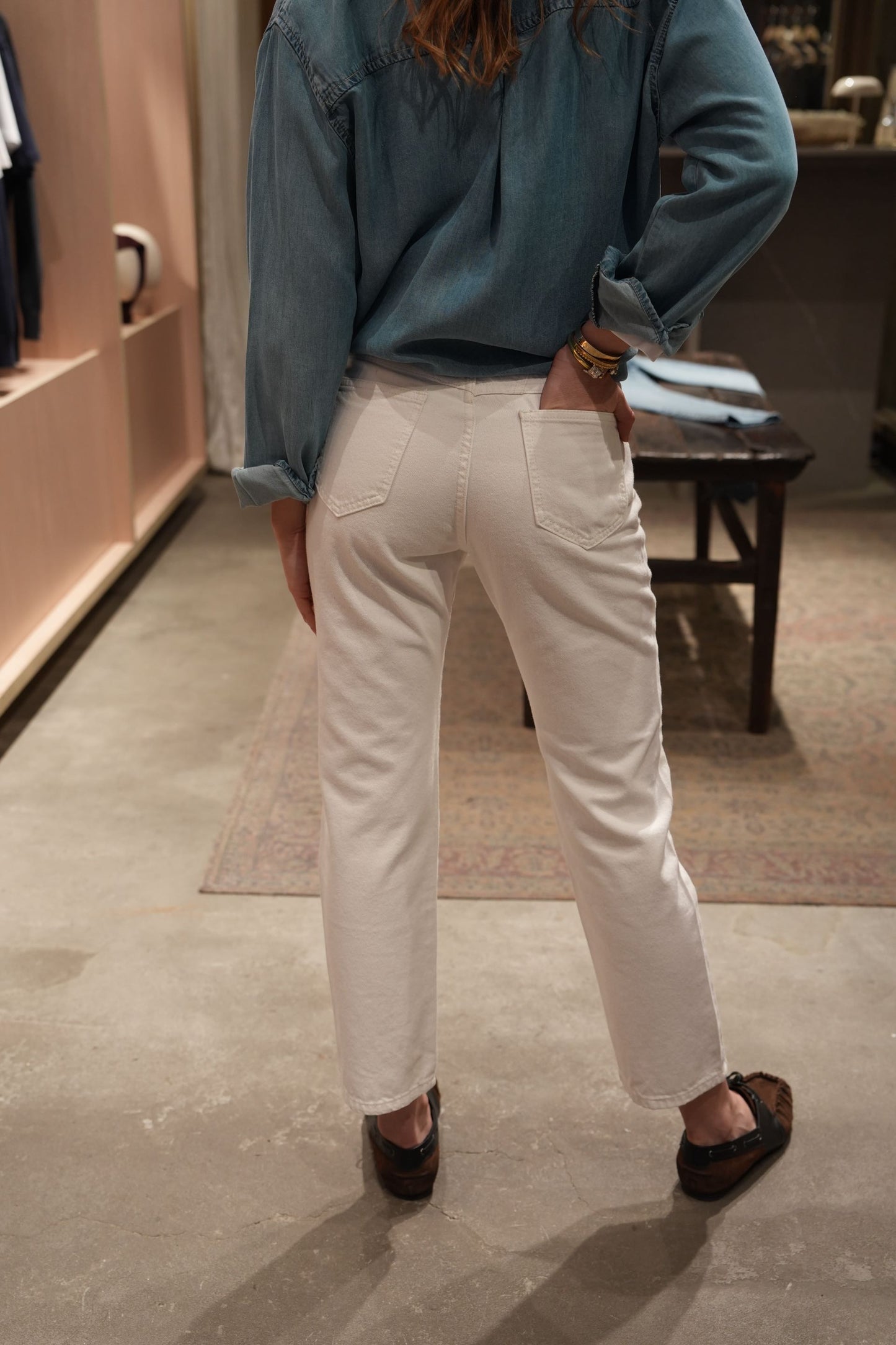 Jeans Straight Blanco
