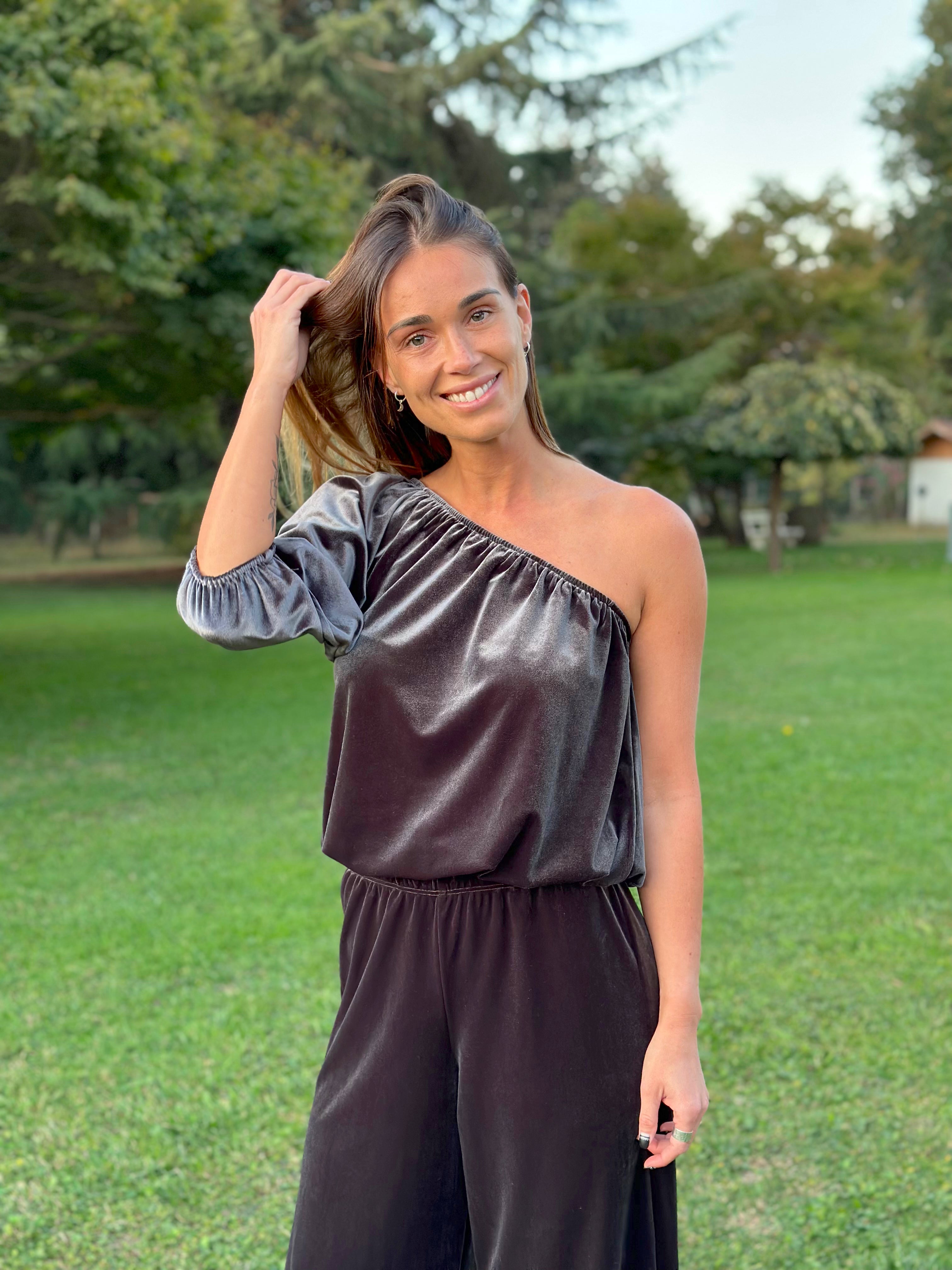 Blusa best sale terciopelo verde